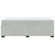 Рамка за легло с матрак Светлосиво 90 x 190 cm текстил