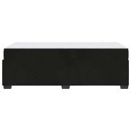 Рамка за легло с матрак Черно 90 x 190 cm текстил