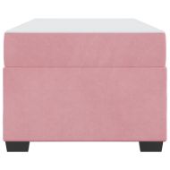 Рамка за легло с матрак Розово 90 x 190 cm текстил