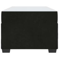 Рамка за легло с матрак Черно 100 x 200 cm текстил