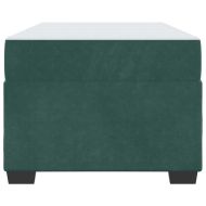 Рамка за легло с матрак Тъмнозелено 100 x 200 cm Кадифе
