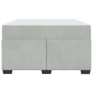 Рамка за легло с матрак Светлосиво 120 x 200 cm текстил