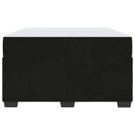 Рамка за легло с матрак Черно 120 x 200 cm текстил