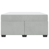 Рамка за легло с матрак Светлосиво 160 x 200 cm текстил