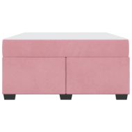 Рамка за легло с матрак Розово 160 x 200 cm текстил