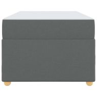 Рамка за легло с матрак Тъмен сив 80 x 200 cm текстил