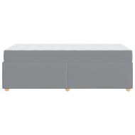 Рамка за легло с матрак Светлосиво 100 x 200 cm текстил