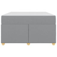 Рамка за легло с матрак Светлосиво 120 x 190 cm текстил