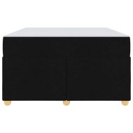 Рамка за легло с матрак Черно 120 x 200 cm текстил