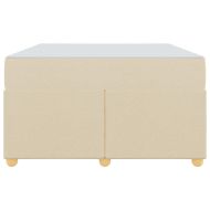 Рамка за легло с матрак Крем 120 x 200 cm текстил