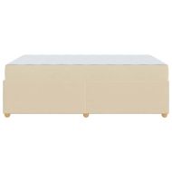 Рамка за легло с матрак Крем 120 x 200 cm текстил