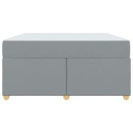 Рамка за легло с матрак Светлосиво 140 x 200 cm текстил