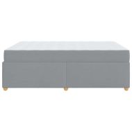 Рамка за легло с матрак Светлосиво 140 x 200 cm текстил