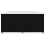 Рамка за легло с матрак Черно 140 x 200 cm текстил