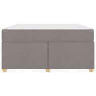 Рамка за легло с матрак Таупе 140 x 200 cm текстил