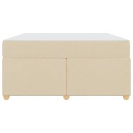 Рамка за легло с матрак Крем 140 x 200 cm текстил