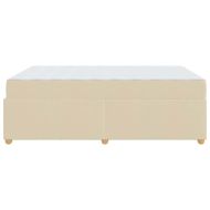 Рамка за легло с матрак Крем 140 x 200 cm текстил