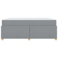 Рамка за легло с матрак Светлосиво 180 x 200 cm текстил