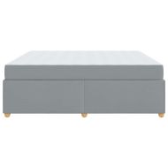 Рамка за легло с матрак Светлосиво 180 x 200 cm текстил