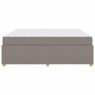 Рамка за легло с матрак Таупе 180 x 200 cm текстил