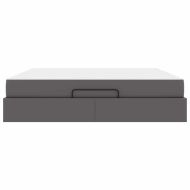 Рамка за легло с матрак Сив 180 x 200 cm Изкуствена кожа