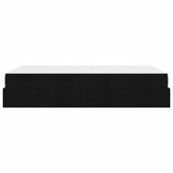 Рамка за легло с матрак Черно 120 x 200 cm текстил