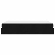 Рамка за легло със съхранение Черно 160 x 200 cm текстил