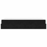 Рамка за легло с матрак със съхранение Черно 90 x 190 cm Кадифе