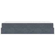 Рамка за легло с матрак Тъмносив 100 x 200 cm Кадифе