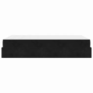 Рамка за легло с матрак Черно 140 x 190 cm Кадифе