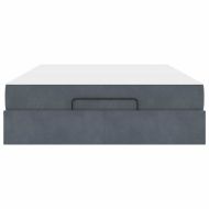 Рамка за легло Тъмносив 160 x 200 cm Кадифе