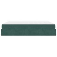 Рамка за легло Тъмнозелено 160 x 200 cm Кадифе