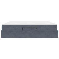 Рамка за легло Тъмносив 180 x 200 cm Кадифе