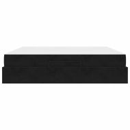 Рамка за легло Черно 180 x 200 cm Кадифе