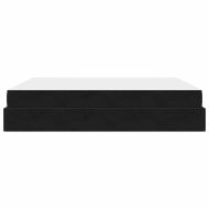 Рамка за легло Черно 180 x 200 cm Кадифе