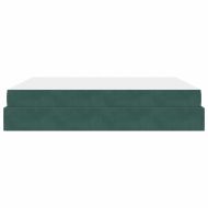 Рамка за легло Тъмнозелено 180 x 200 cm Кадифе