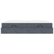 Рамка за легло Тъмносив 200 x 200 cm Кадифе