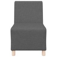 Модулен диван без ръкави 2 pcs Тъмен сив 55 x 74 x 82 см