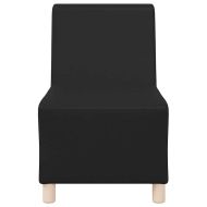 Модулен диван без ръкави 2 pcs Черно 55 x 74 x 82 см Изкуствена