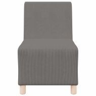 Модулен диван без ръкави 2 pcs Светлосиво 55 x 74 x 82 см