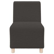 Модулен диван без ръкави 2 pcs Тъмен сив 55 x 74 x 82 см