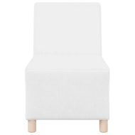 Модулен диван без ръкави 3 pcs Бяло 55 x 74 x 82 см Изкуствена