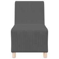 Модулен диван без ръкави 3 pcs Тъмен сив 55 x 74 x 82 см