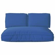 Комплект възглавници за палет с възглавница 3 pcs Кралско синьо