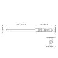 Корпус за плаващи рафтове 12 pcs Кафяво Ø12 x 190 mm Стомана