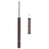 Корпус за плаващи рафтове 12 pcs Кафяво Ø14 x 210 mm Стомана