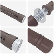 Корпус за плаващи рафтове 12 pcs Кафяво Ø14 x 210 mm Стомана