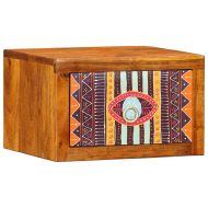 Нощен шкаф Кафяво 35 x 30 x 22 см Акациево дърво масив