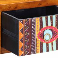 Нощен шкаф Кафяво 35 x 30 x 22 см Акациево дърво масив