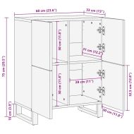Шкафове и стелажи за съхранение на медии Кафяво